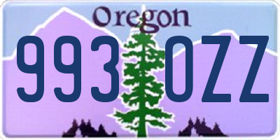 OR license plate 993OZZ