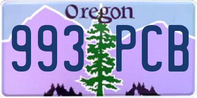 OR license plate 993PCB