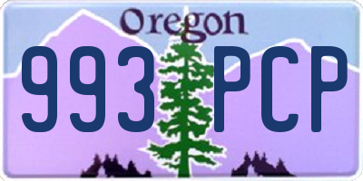 OR license plate 993PCP