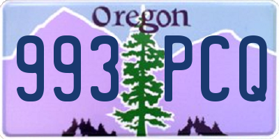 OR license plate 993PCQ