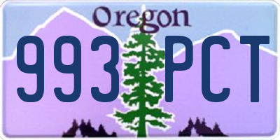 OR license plate 993PCT