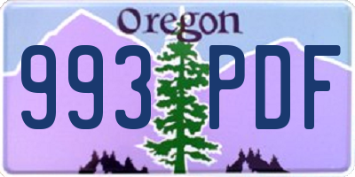 OR license plate 993PDF