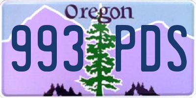 OR license plate 993PDS