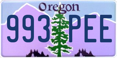 OR license plate 993PEE