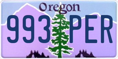 OR license plate 993PER
