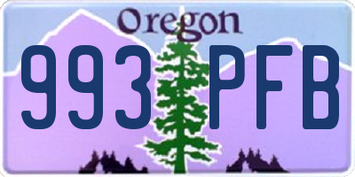OR license plate 993PFB