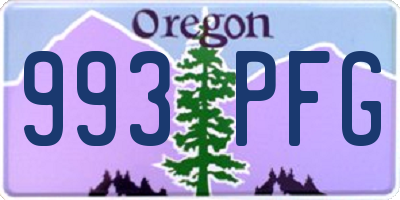 OR license plate 993PFG