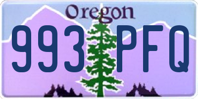 OR license plate 993PFQ