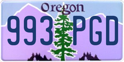 OR license plate 993PGD