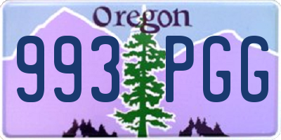 OR license plate 993PGG