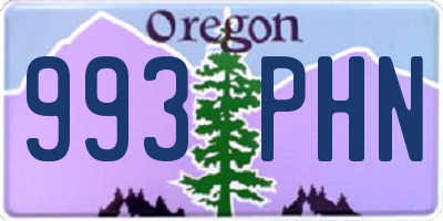OR license plate 993PHN