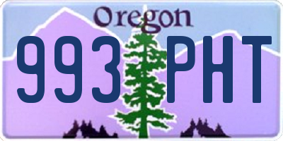 OR license plate 993PHT