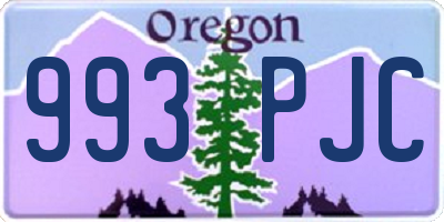 OR license plate 993PJC
