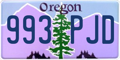 OR license plate 993PJD