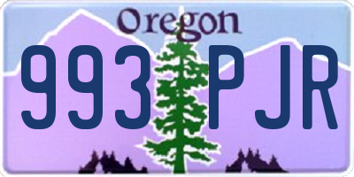 OR license plate 993PJR