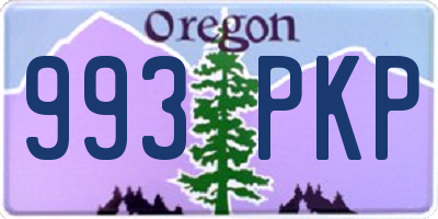 OR license plate 993PKP