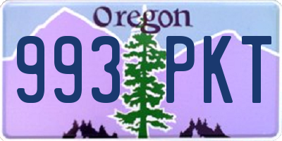 OR license plate 993PKT
