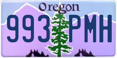 OR license plate 993PMH