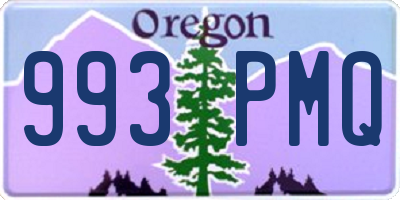 OR license plate 993PMQ
