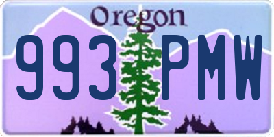 OR license plate 993PMW