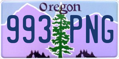 OR license plate 993PNG