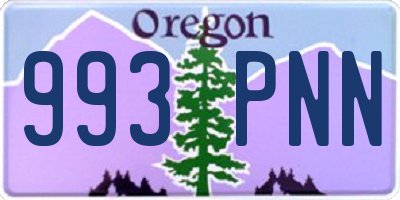 OR license plate 993PNN