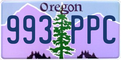 OR license plate 993PPC