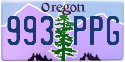 OR license plate 993PPG