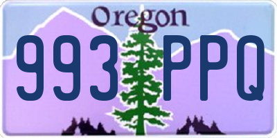OR license plate 993PPQ