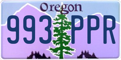 OR license plate 993PPR