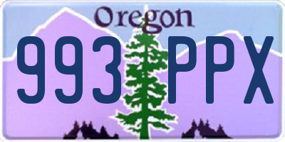 OR license plate 993PPX