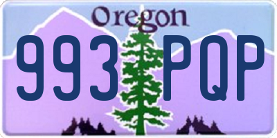 OR license plate 993PQP