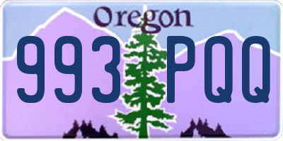 OR license plate 993PQQ