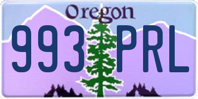 OR license plate 993PRL
