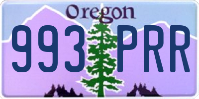 OR license plate 993PRR