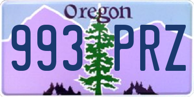 OR license plate 993PRZ