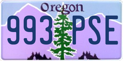 OR license plate 993PSE
