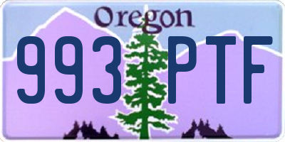 OR license plate 993PTF