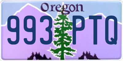 OR license plate 993PTQ