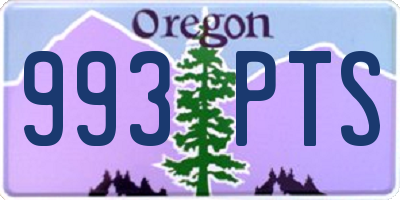 OR license plate 993PTS