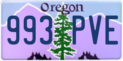 OR license plate 993PVE