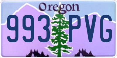 OR license plate 993PVG