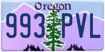 OR license plate 993PVL