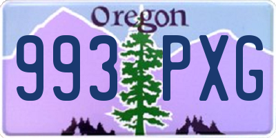 OR license plate 993PXG