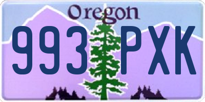 OR license plate 993PXK