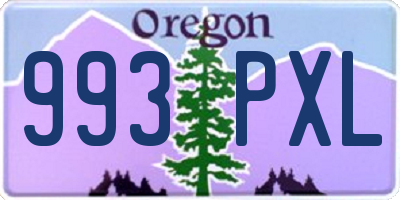 OR license plate 993PXL