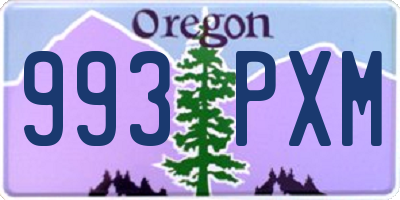 OR license plate 993PXM