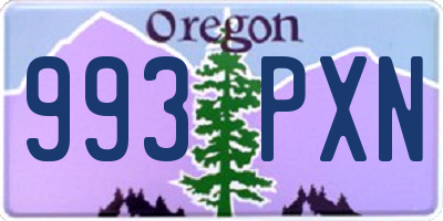OR license plate 993PXN