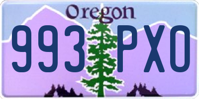 OR license plate 993PXO