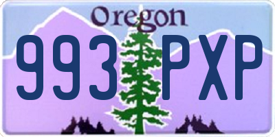 OR license plate 993PXP